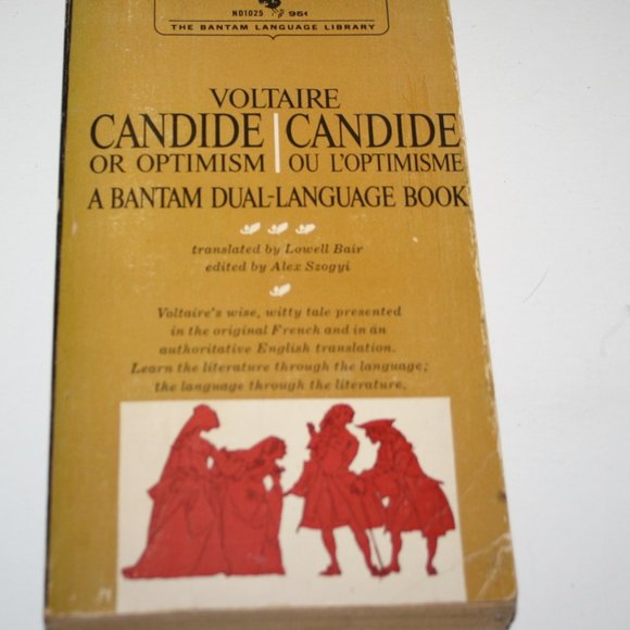 Candide or optimism : A Dual-Language Book By Voltaire (bb) - Picture 1 of 5